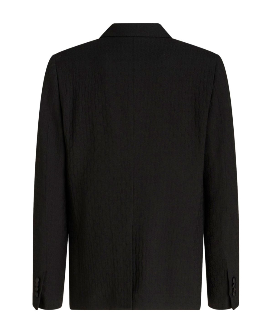 Etro Patterned-jacquard Evening Blazer In Black