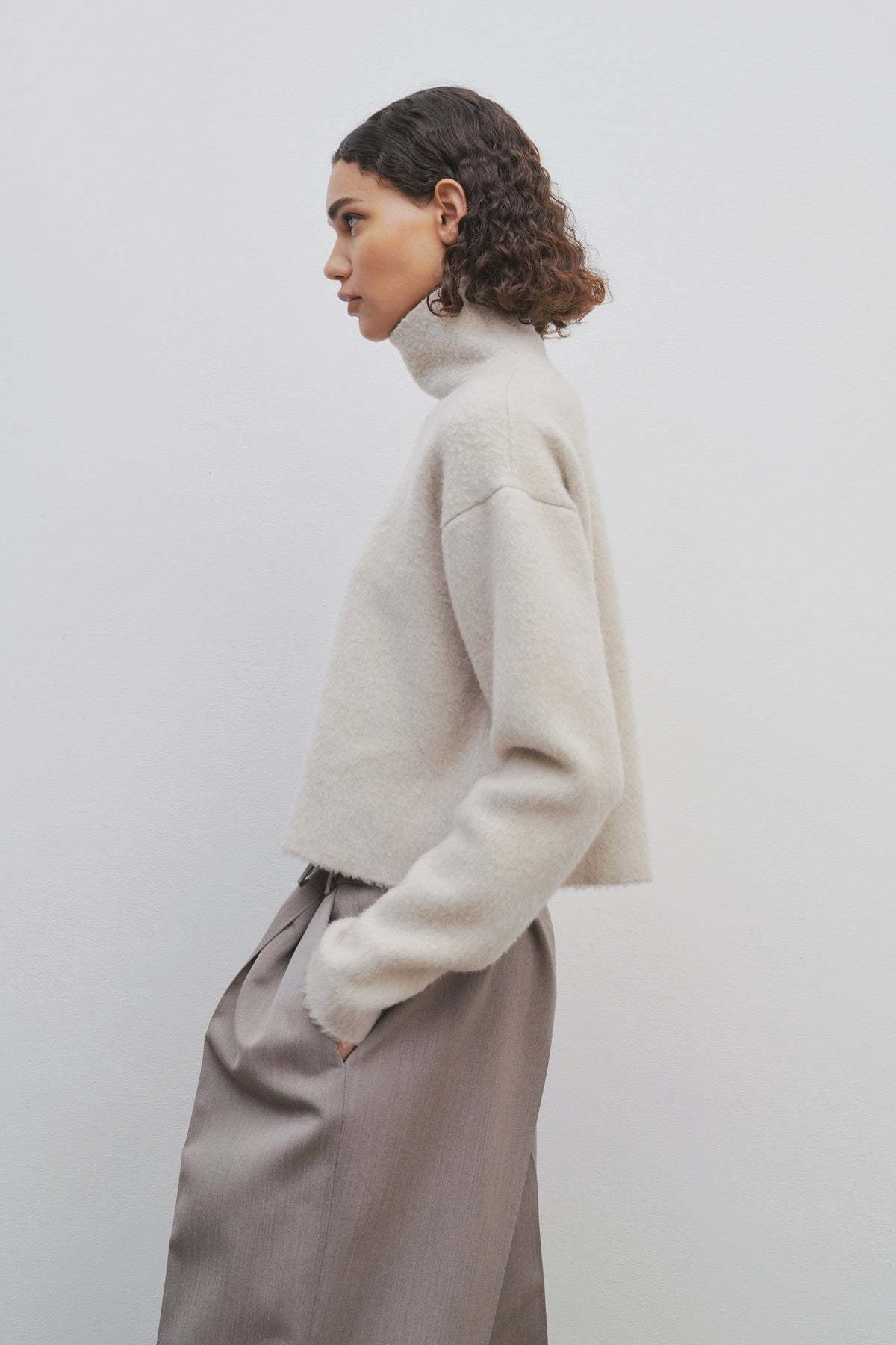The Row Erise Wool Sweater In Nude