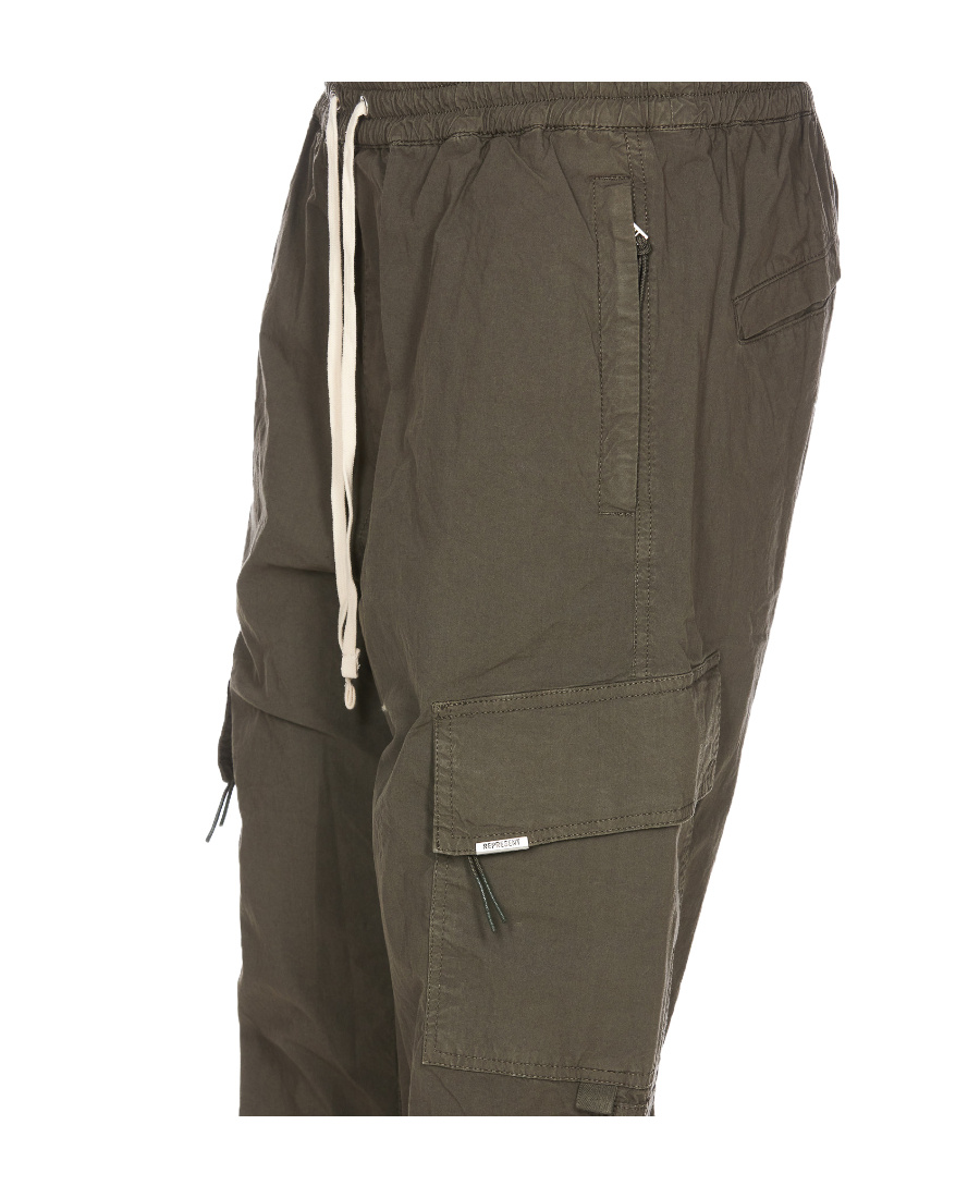 Represent Drawstring-waist Cotton Track Pant In Brown