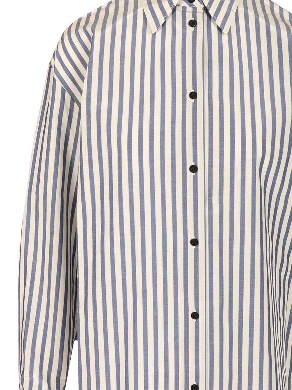 Forte Forte Striped Shirt In White
