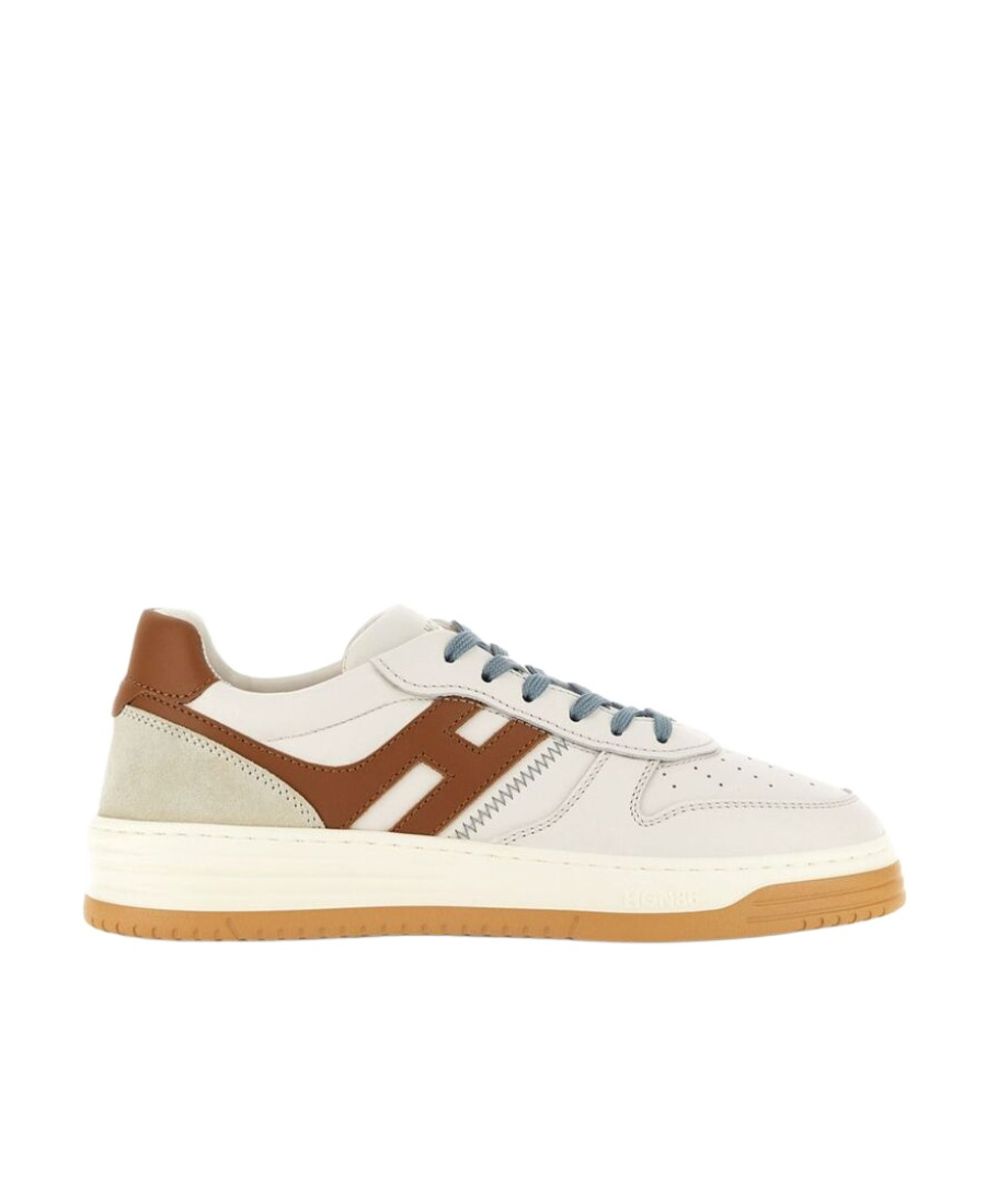 Hogan White And Brown Leather In Brown