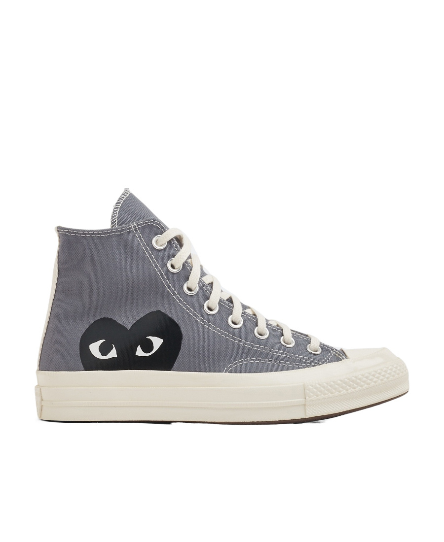 Comme Des Garçons Logo Sports Shoes In Gray