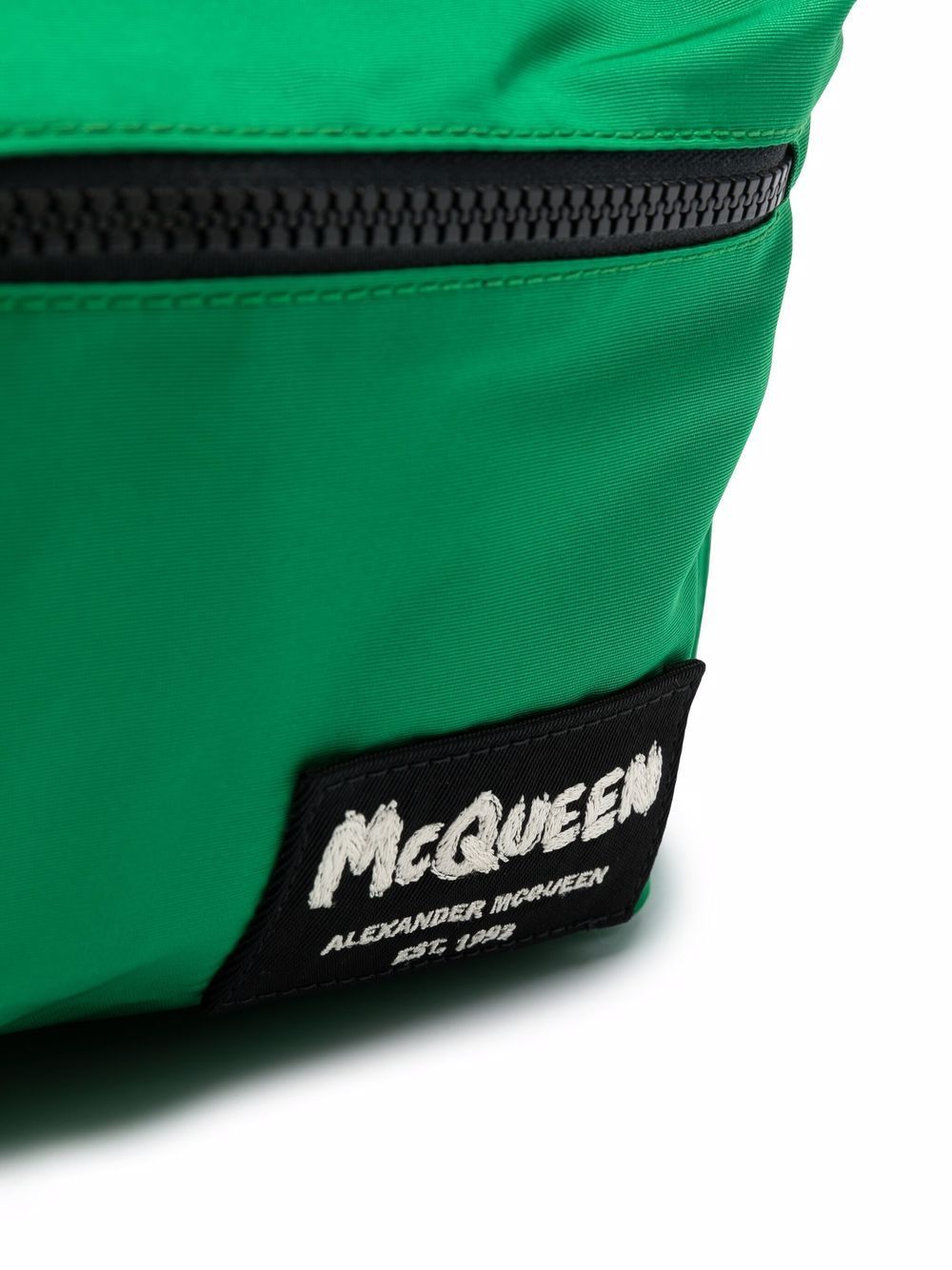 Alexander Mcqueen Logo-patch Detail Backpack In Green