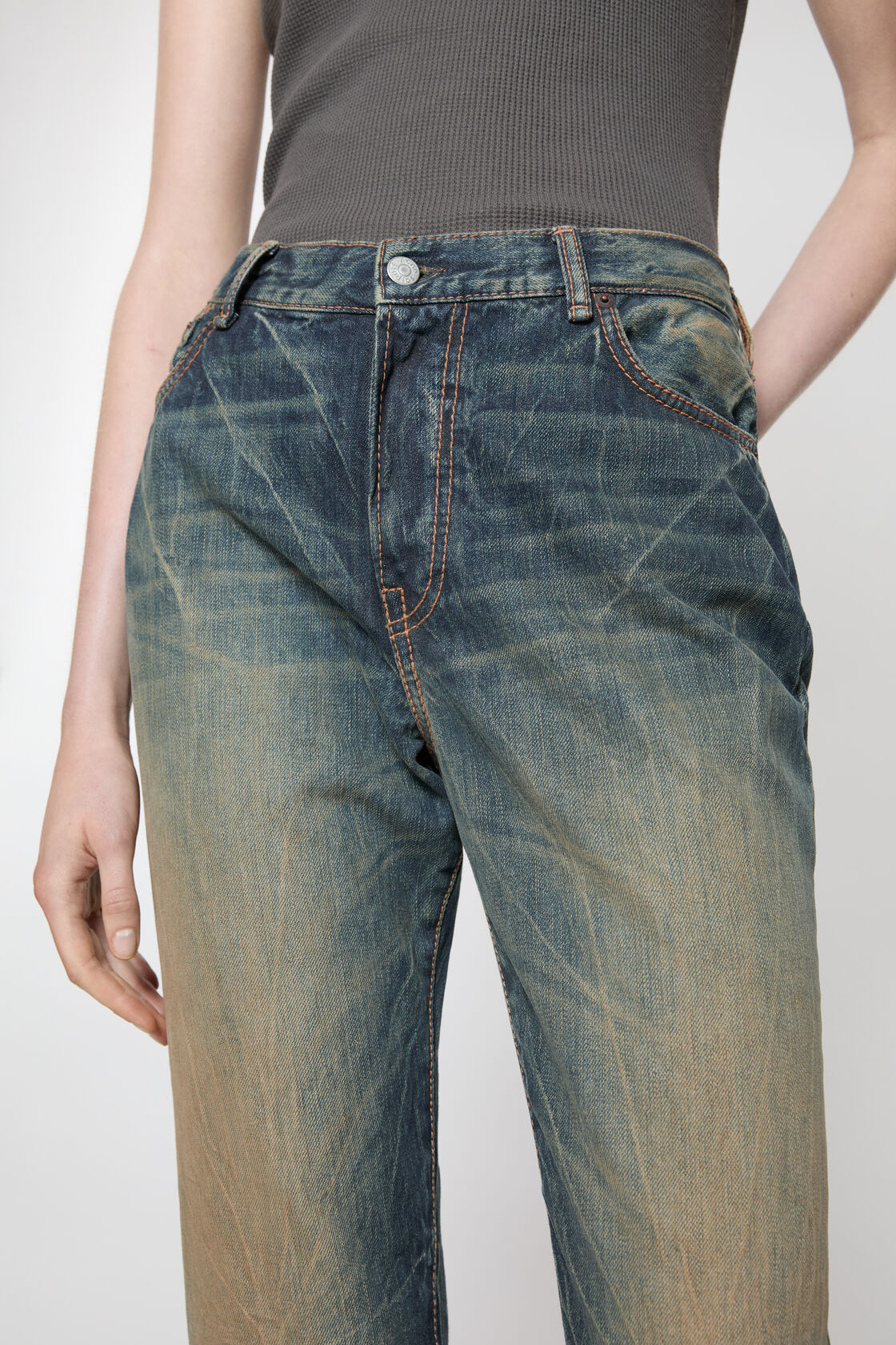 Acne Studios High-rise Bootcut Jeans In Multicolor
