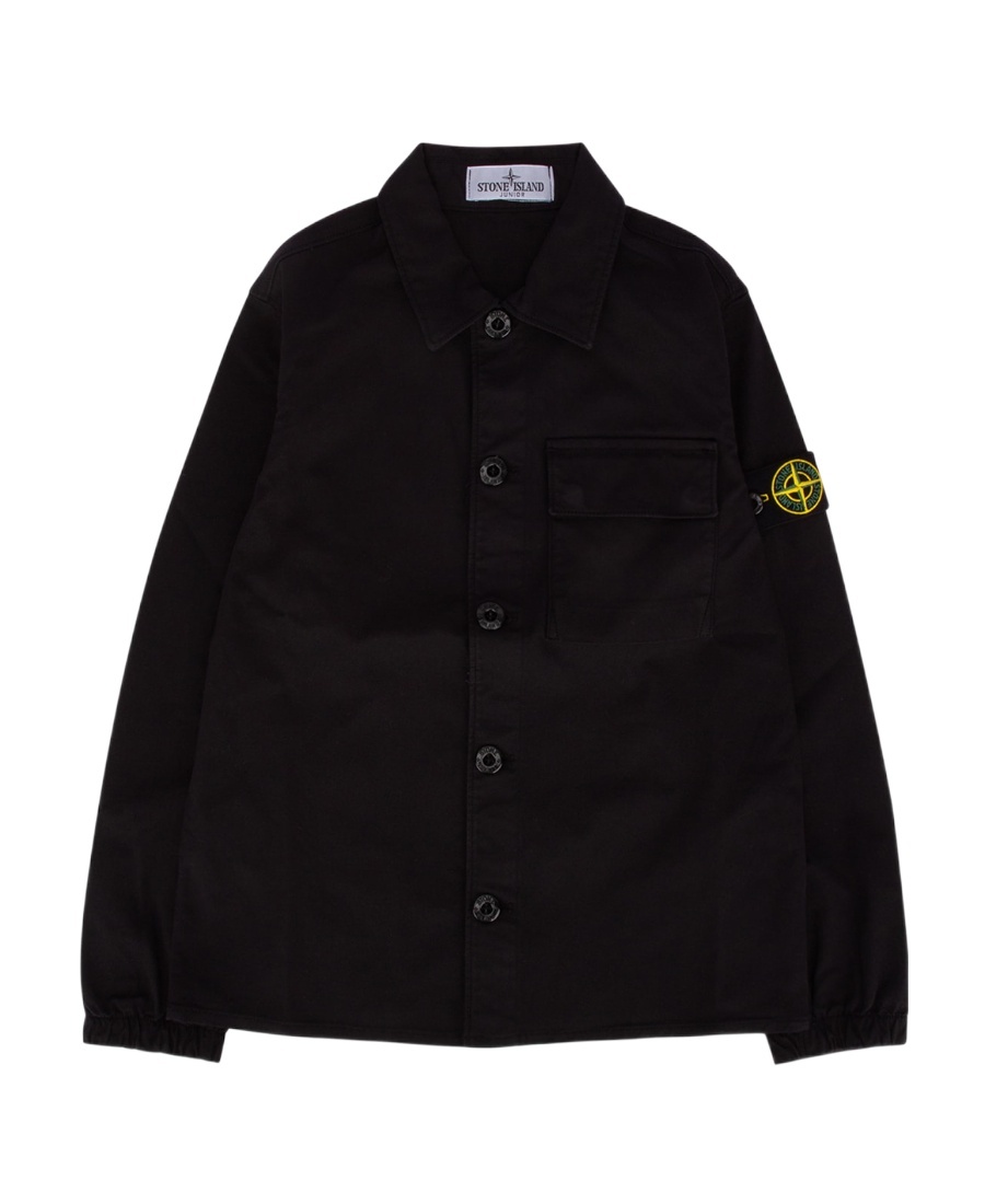 Stone Island Logo Jacket In Blue