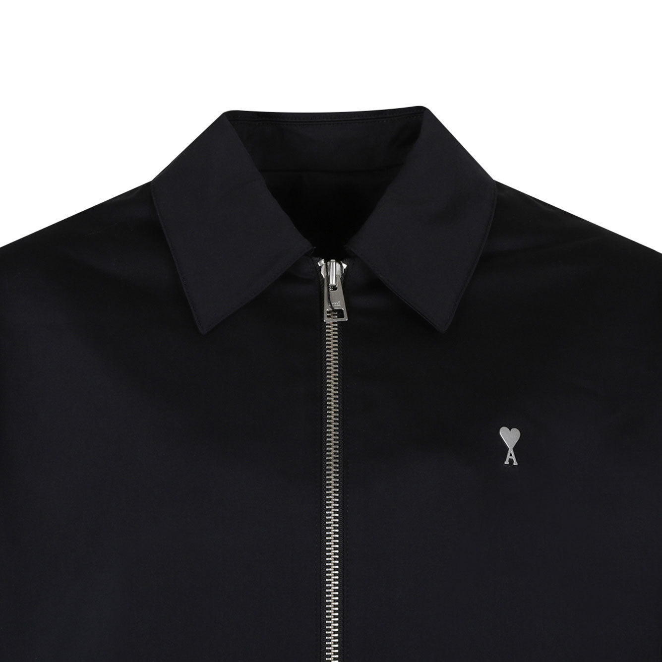 Ami Alexandre Mattiussi Ami Paris Long-sleeved Zipped Jacket In Black