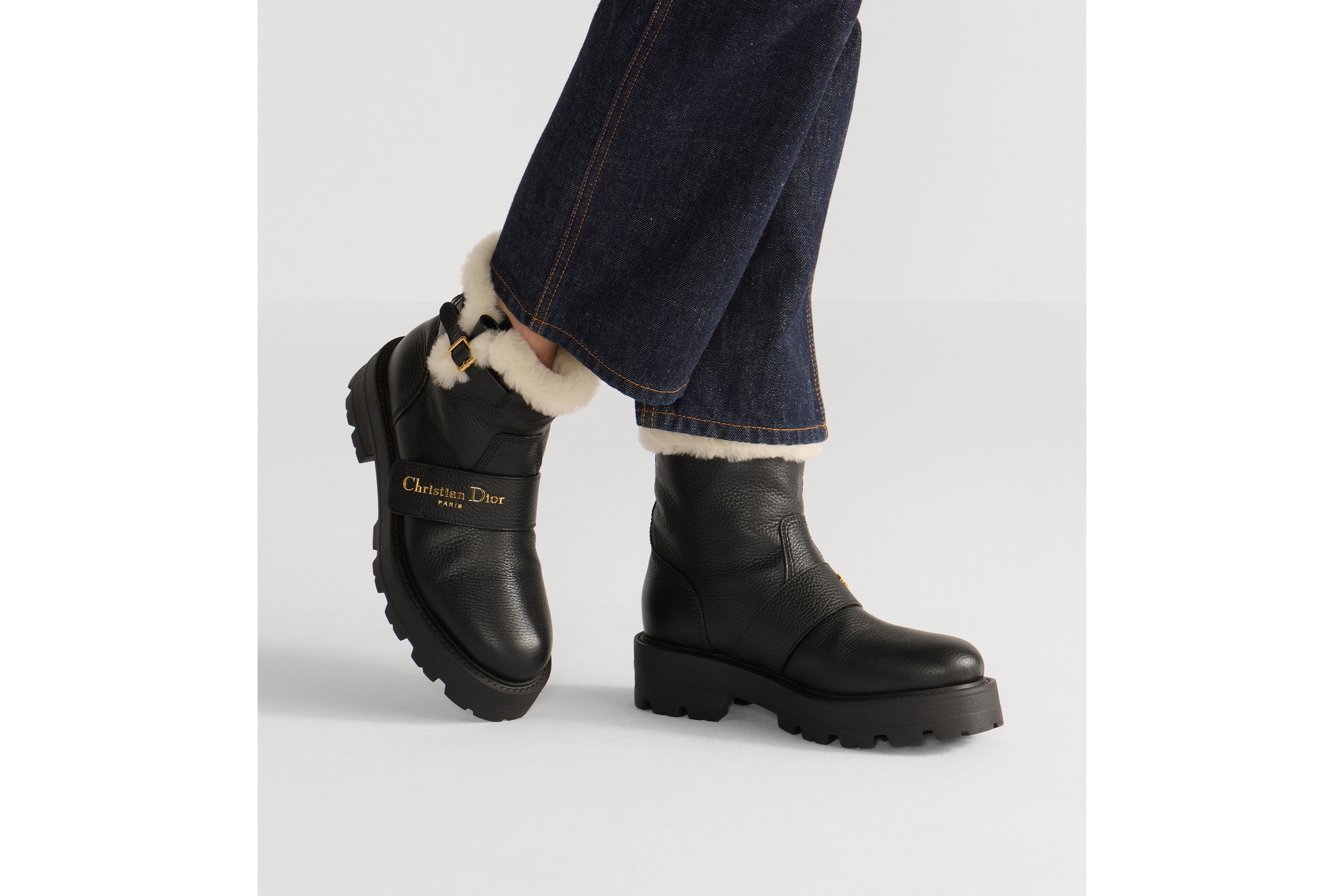Dior Alps D-quest Ankle Boot In Black