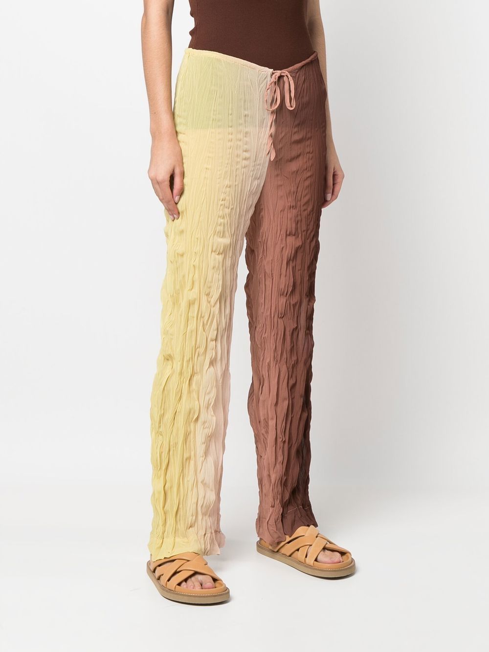 Erika Cavallini Logo Casual Pants In Nude