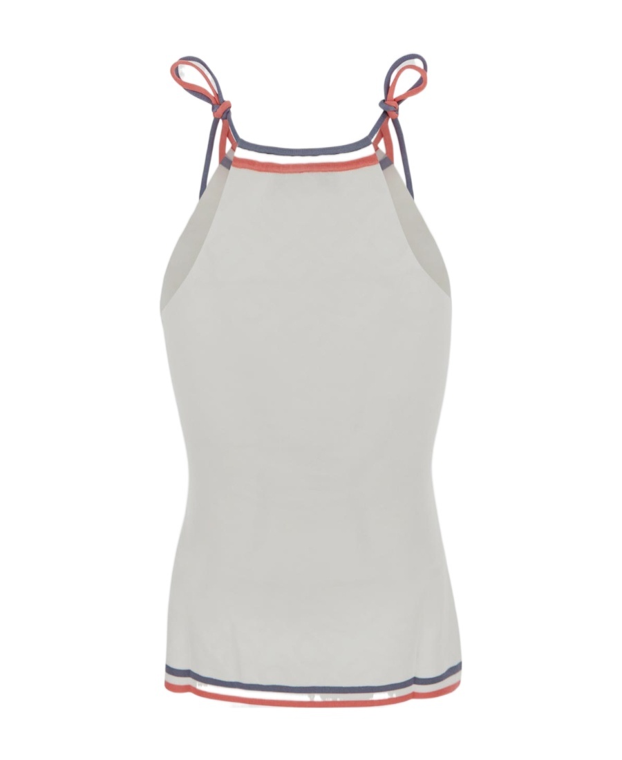Fendi Ivory Viscose Blend Top In White