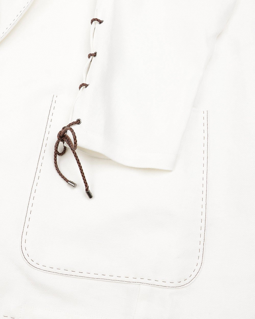 Max Mara Lapel Casual Jacket In White