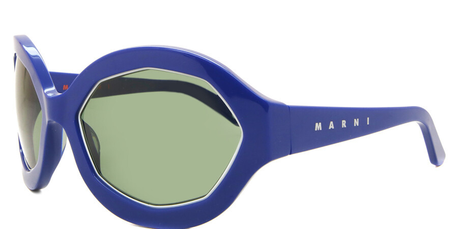 Marni Logo Sunglasses In Gray