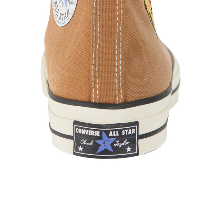 Converse Pattern High-top Casual Shoes In Brown