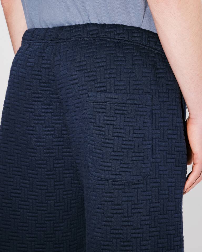 Kenzo Weave Bermuda Shorts In Blue