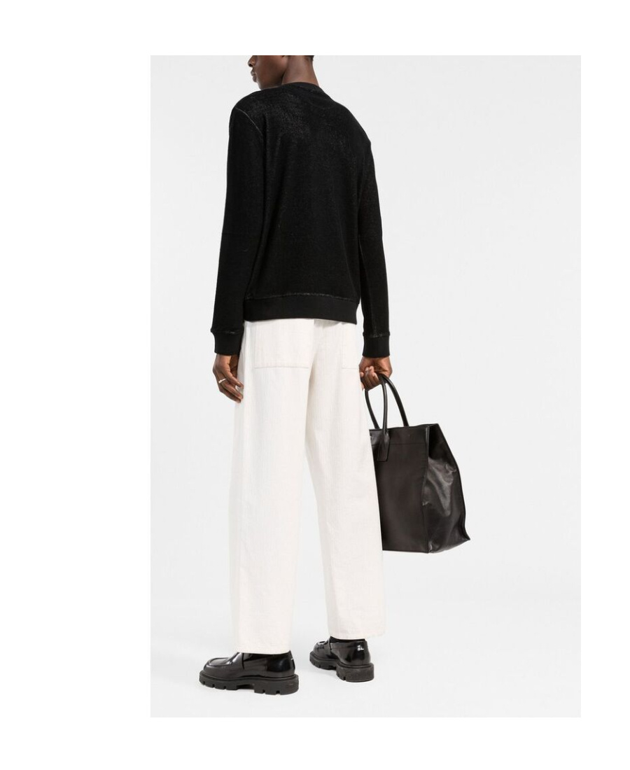 Fendi Logo-print Fleece Sweatshirt In Black