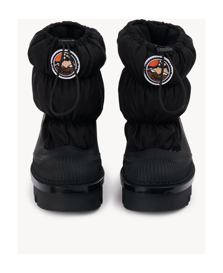 Chloé Chloe Black Nylon And Rubber Raina Boots In Black