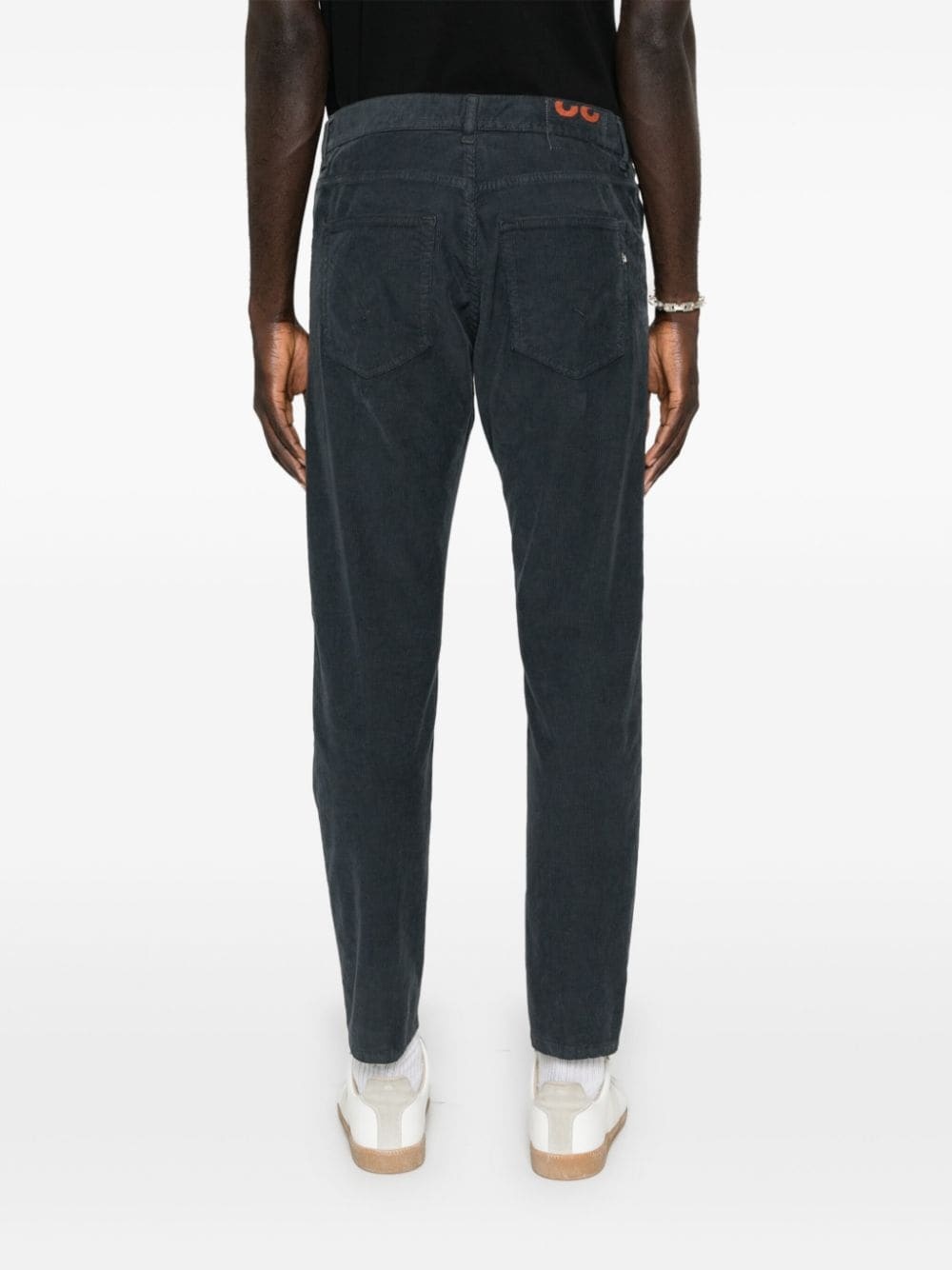Dondup Dian Mid-rise Slim-fit Trousers In Black