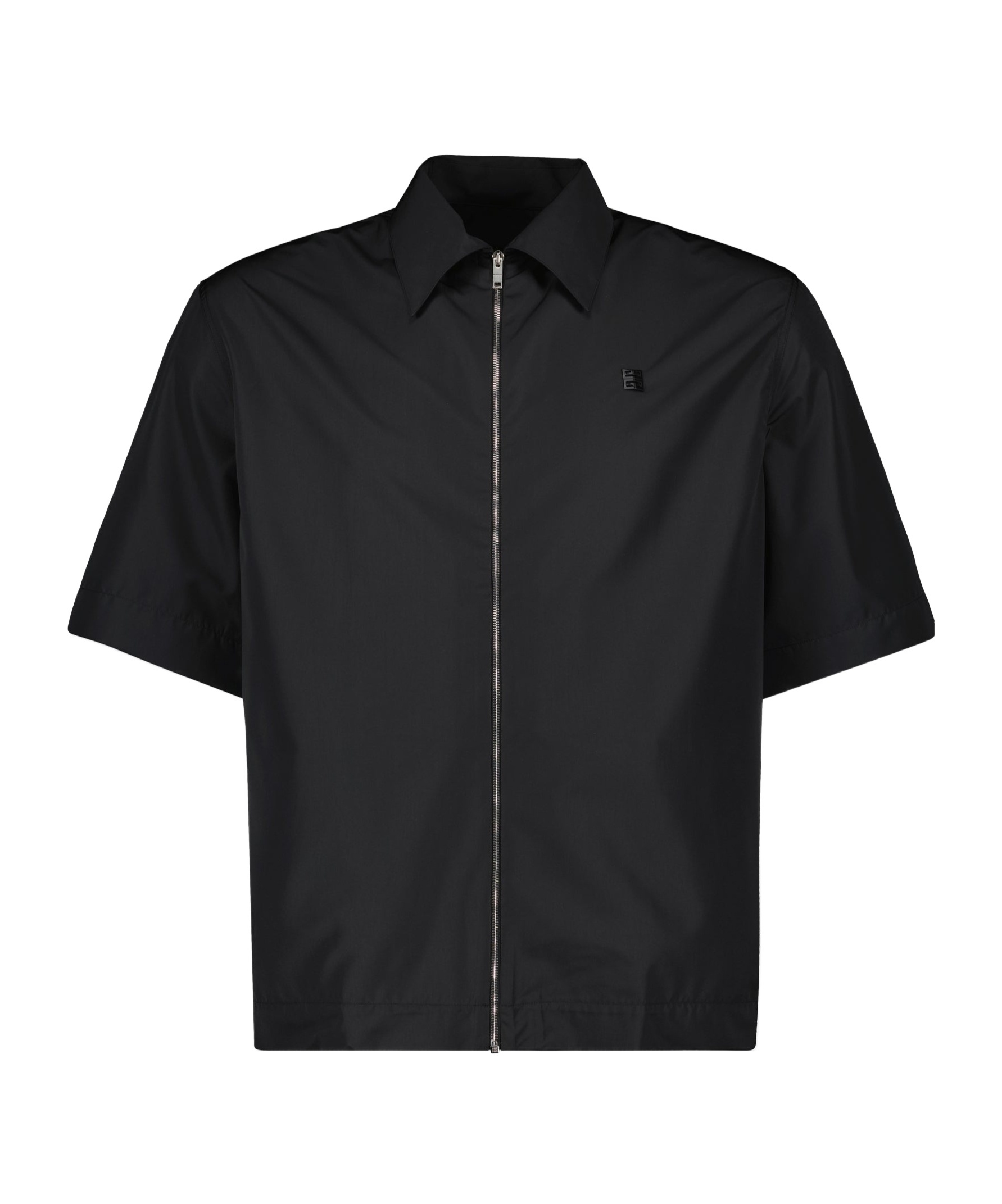 Givenchy Chemise Zippée À Détail 4g In Black