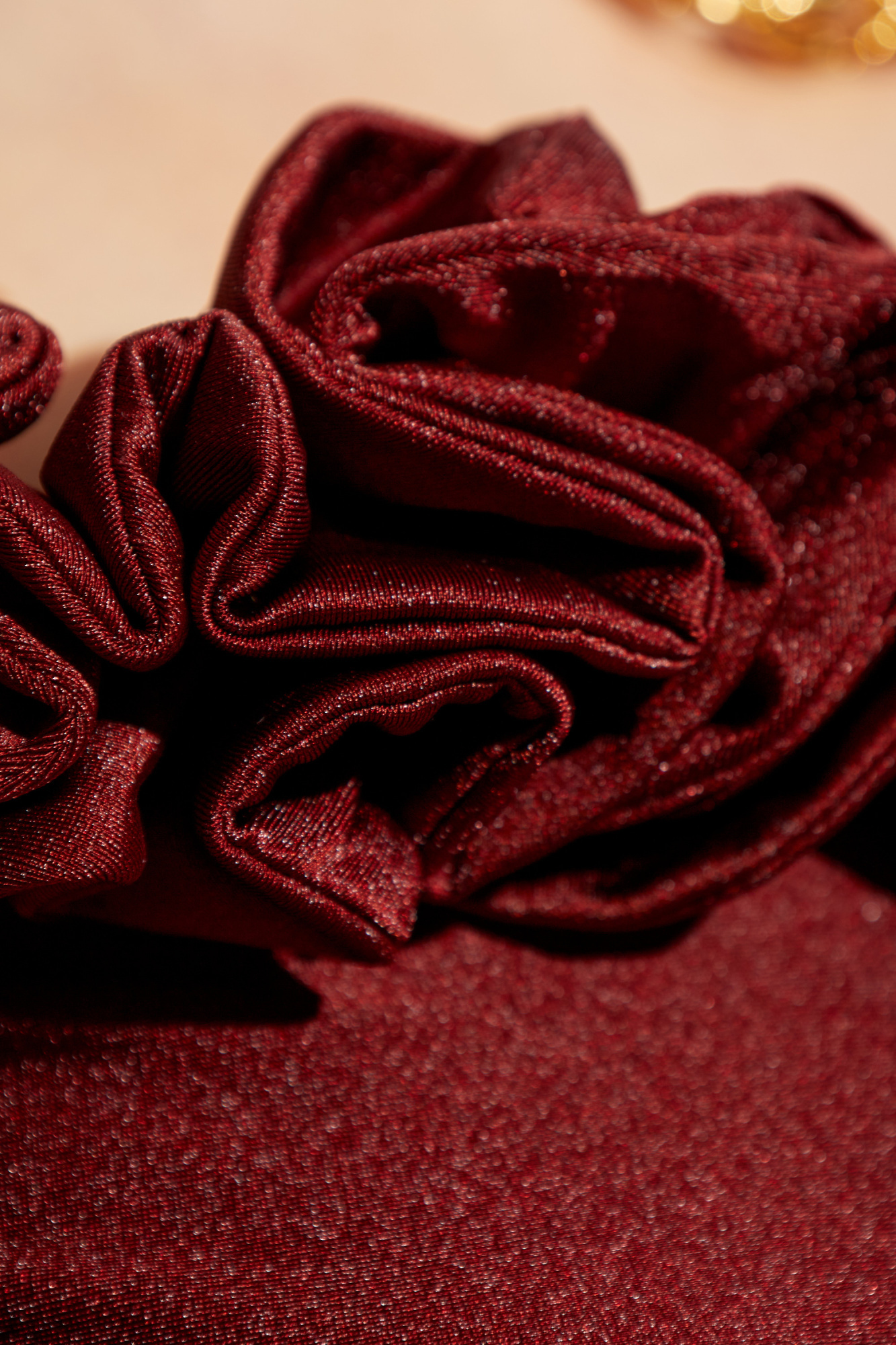 Coperni Ruffled Midi Dress In Red