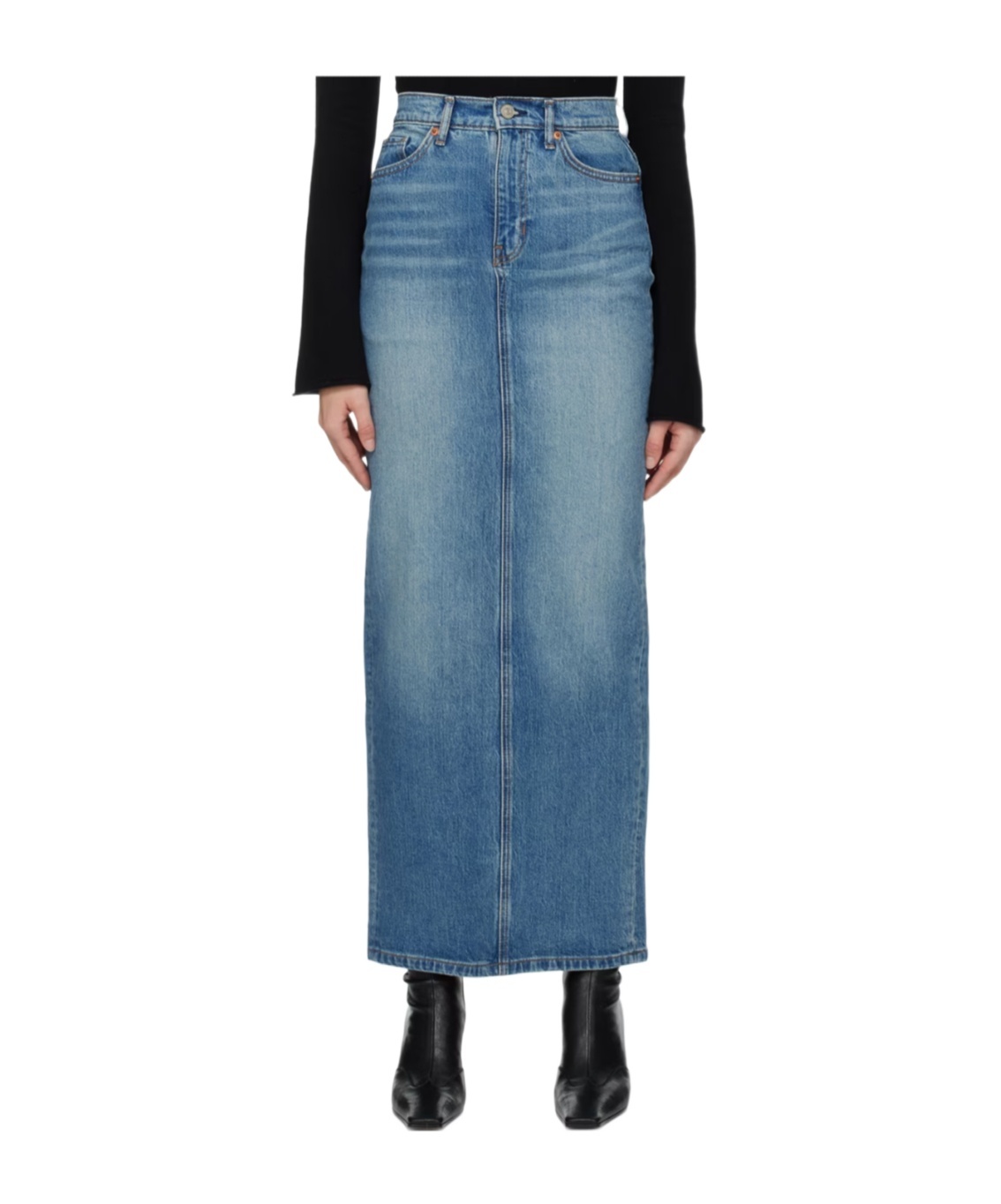 Reformation Blue Daria Denim Maxi Skirt In Blue