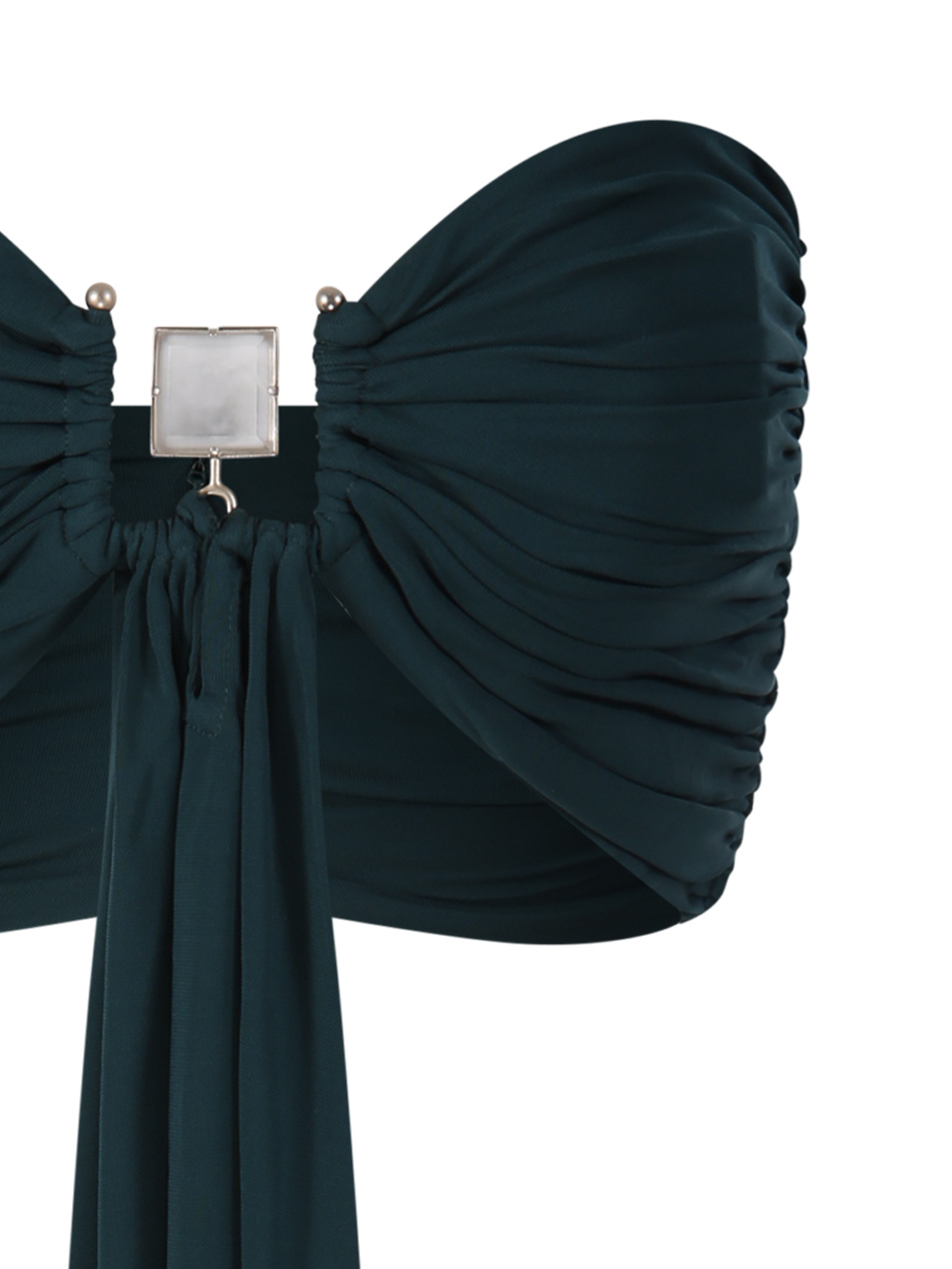 Christopher Esber Pleated Tube Top Vest In Black
