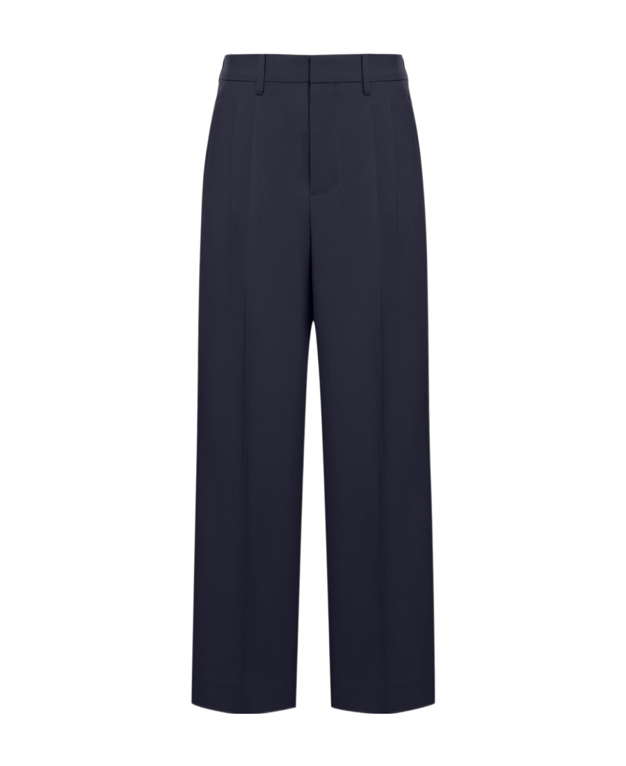 AMI ALEXANDRE MATTIUSSI AMI PLEAT DETAILED STRAIGHT-LEG TROUSERS 
