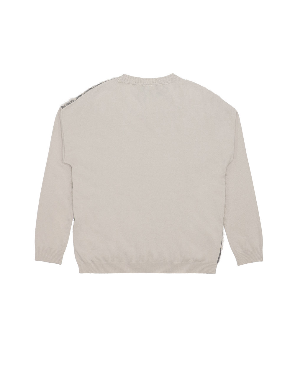 Weekend Max Mara Round-neck Long-sleeved Pullover In Gray