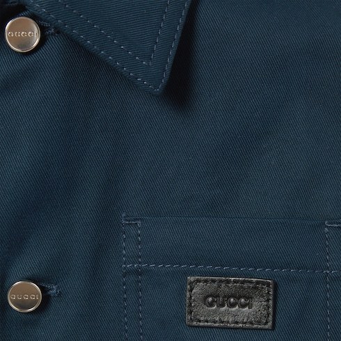Gucci Long-sleeved Jacket In Blue
