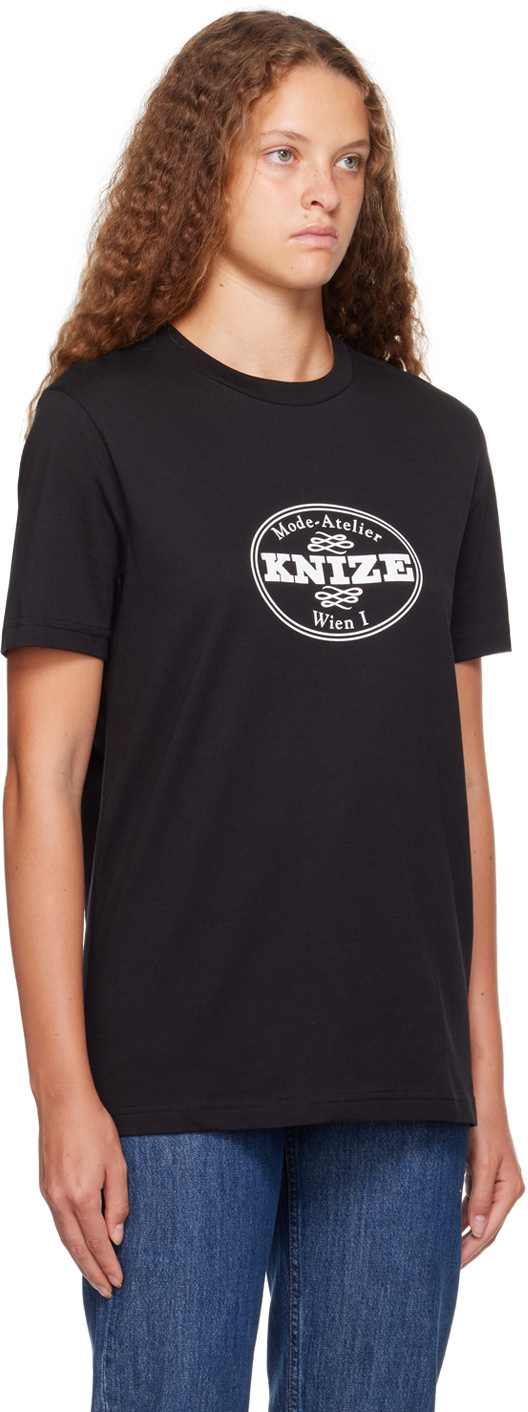 Apc Graphic-print Cotton T-shirt In Black