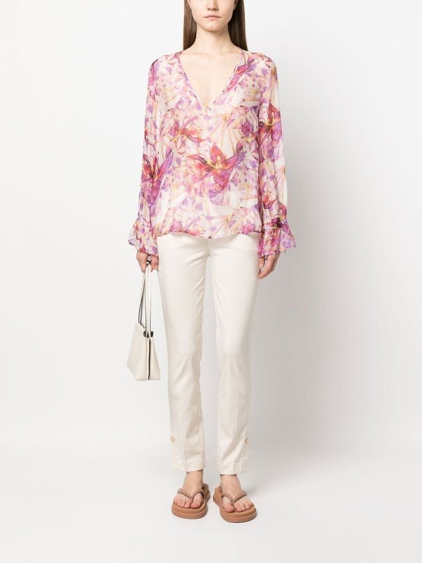 Liu •jo Slim-fit Trousers In White