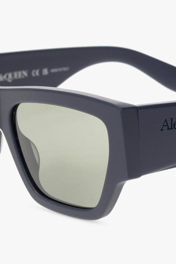 Alexander Mcqueen Square-frame Sunglasses In Black