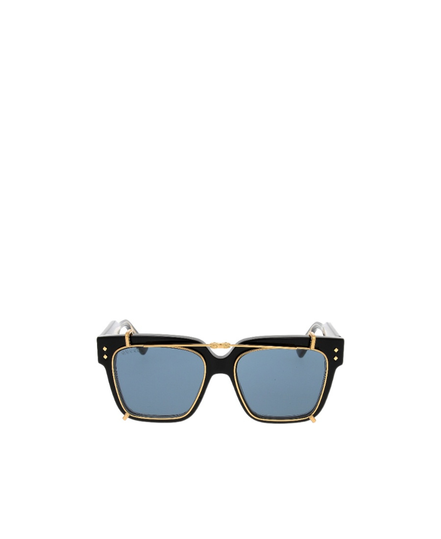 Gucci Clip-on Square-frame Sunglasses In Black