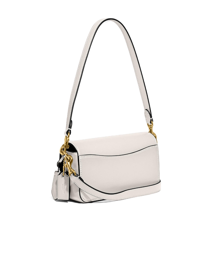 Coach Studio Leather Shoulder Bag In White