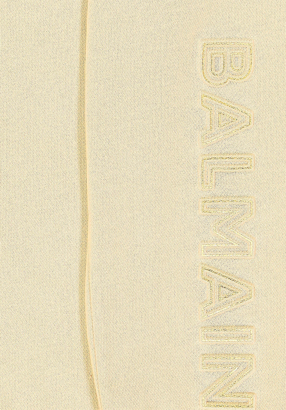 Balmain Cotton Fleece Sweatshirt And Sweatpants Set In Nude