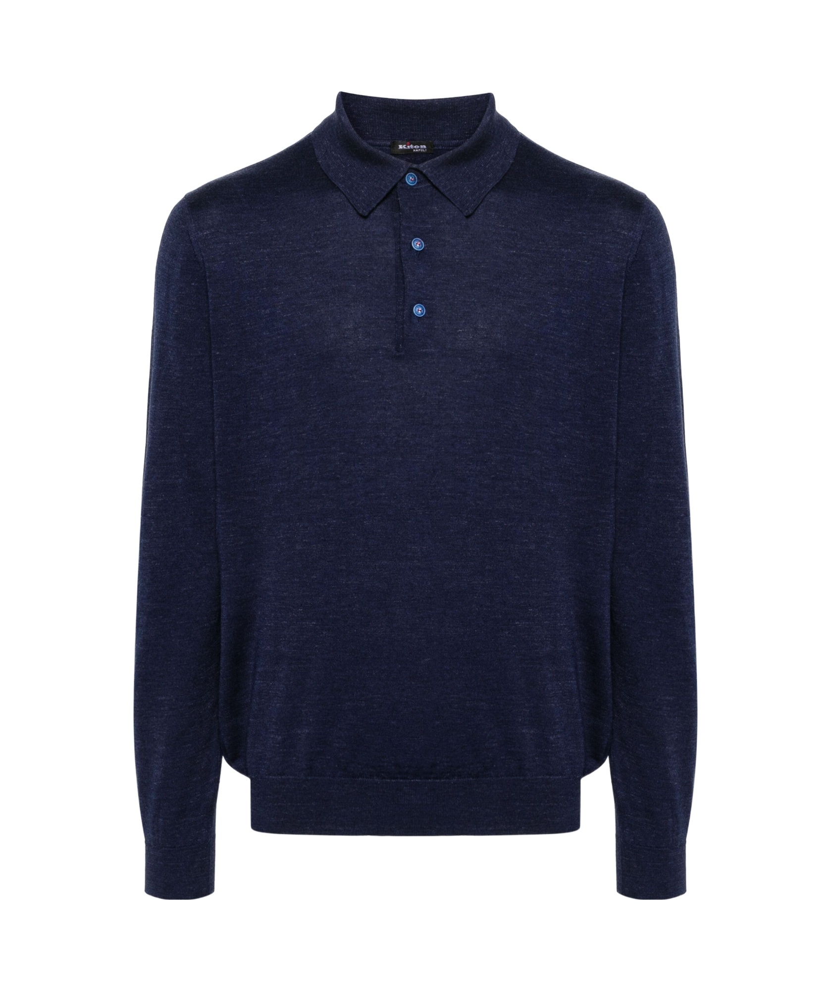 KITON FINE KNIT POLO SHIRT 