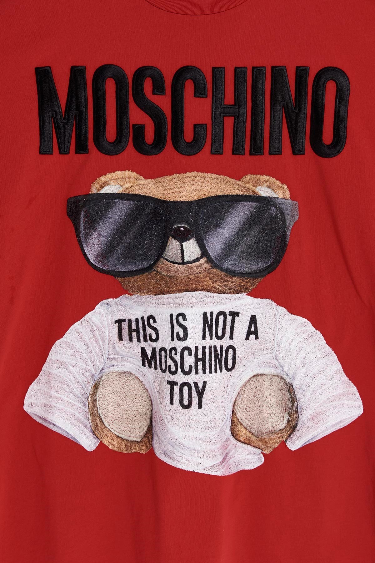Moschino Teddy Logo-printed T-shirt In Red
