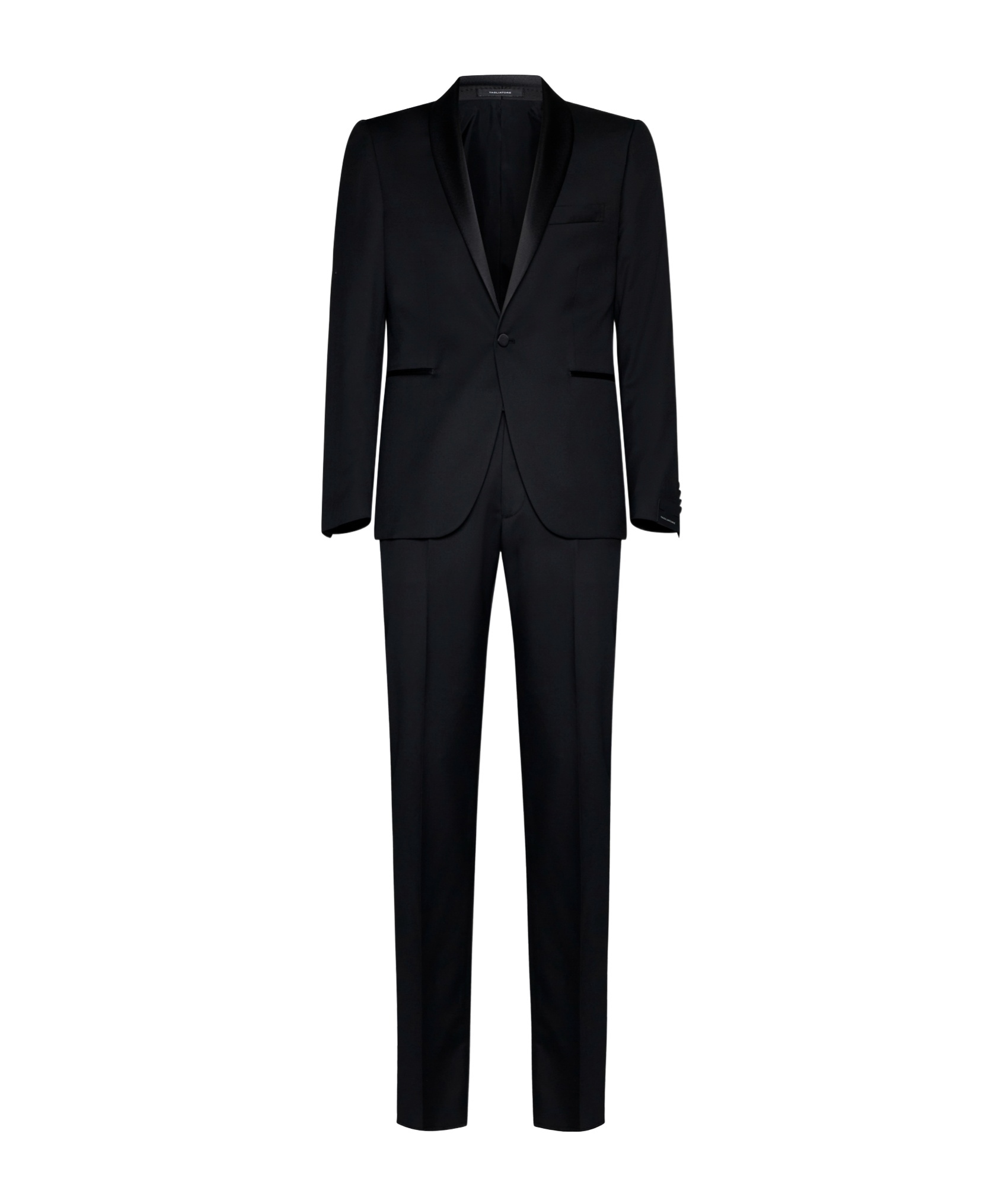 Tagliatore Long-sleeved Suit In Black