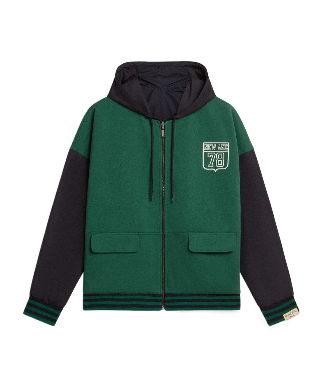 Golden Goose Unisex Reversible Over Zipped Hoodie In Green