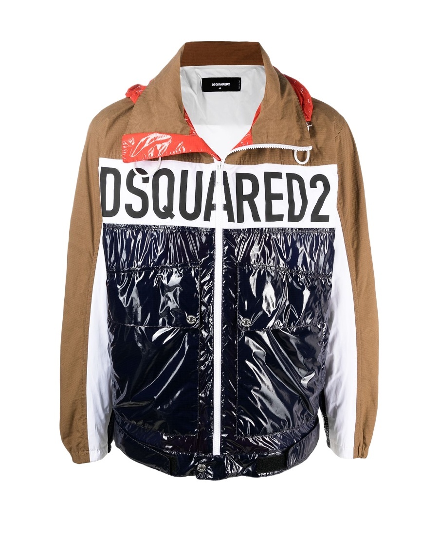 Dsquared2 Technical Fabric Bomber Jacket For Men In Black
