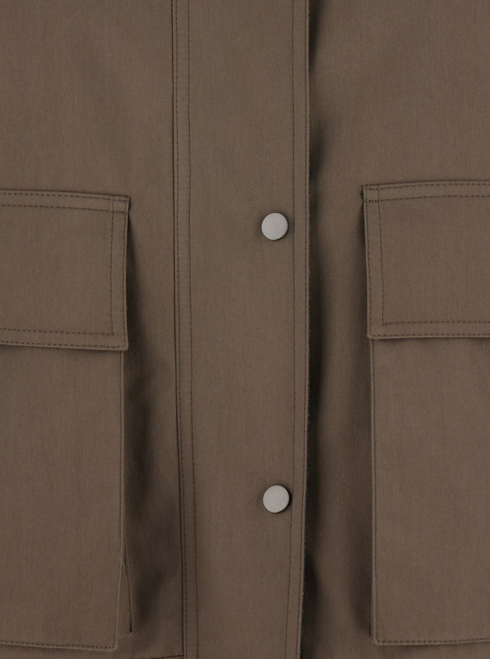 Brunello Cucinelli Grey Jacket With Classic Collar With Snap Buttons In Cotton Blend Woman