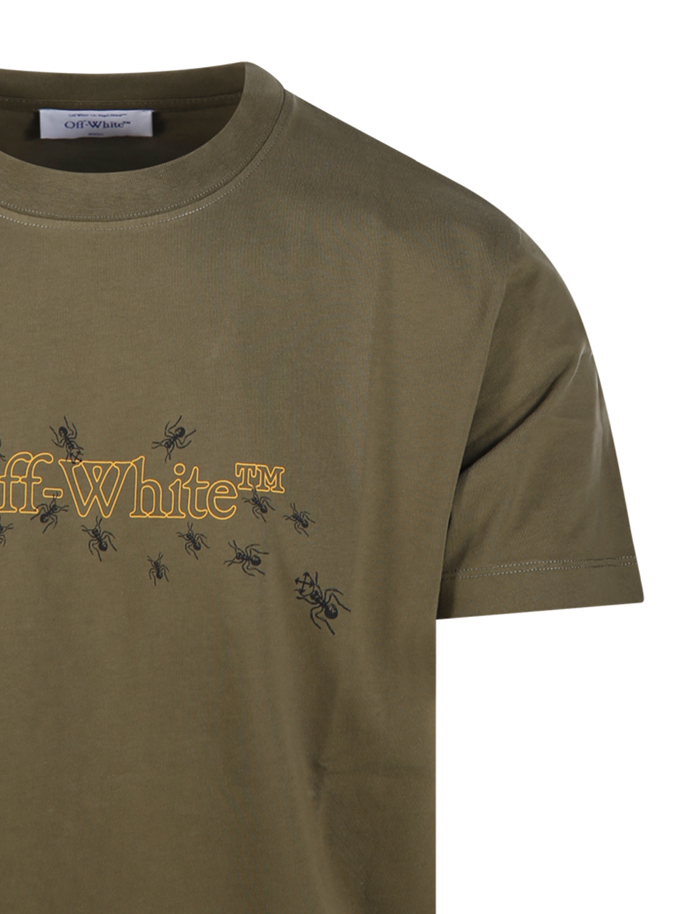 Off-white Short-sleeved T-shirt In Green
