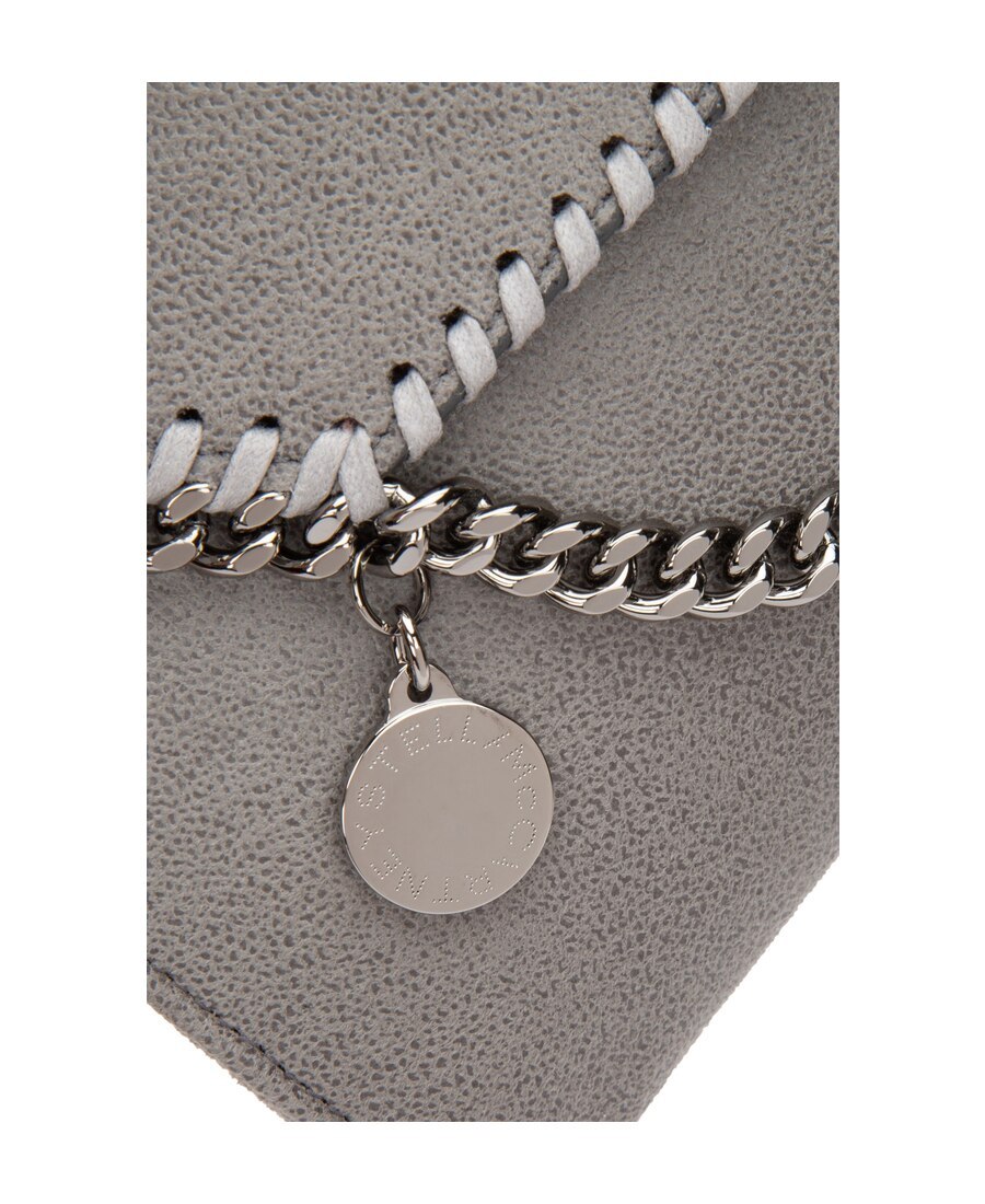 Stella Mccartney Falabella Mini Crossbody Bag In Gray
