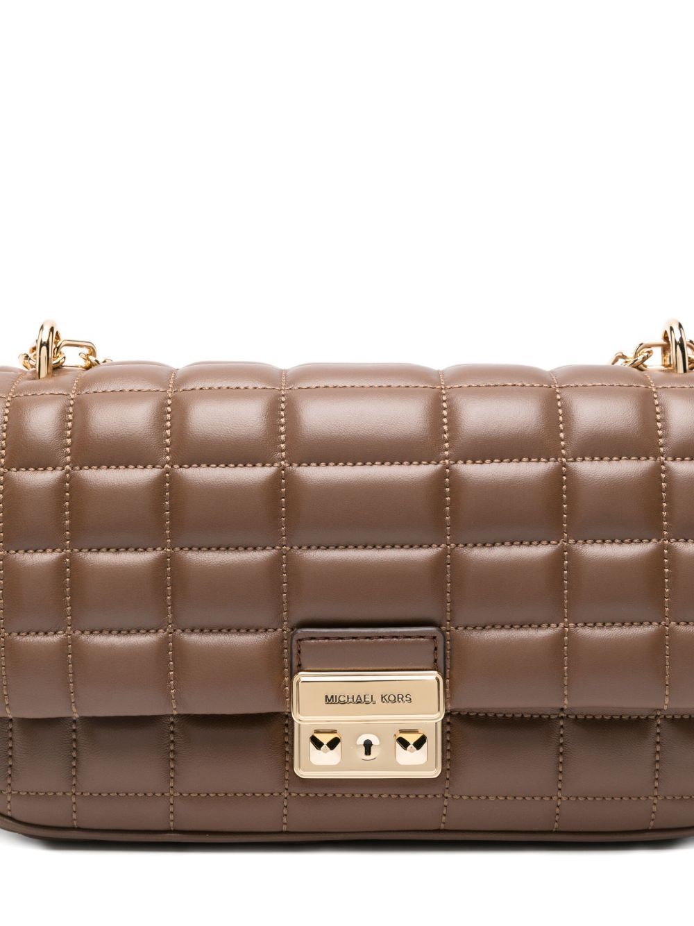 Michael Kors Chain Shoulder Bag In Brown