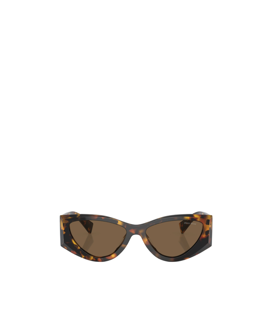 Miu Miu Eyewear Geometric-frame Sunglasses In Brown