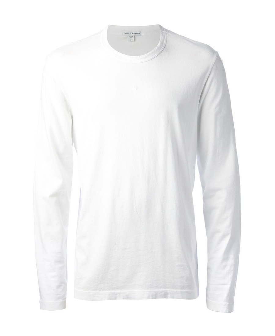 Shop James Perse Long-sleeve T-shirt In White