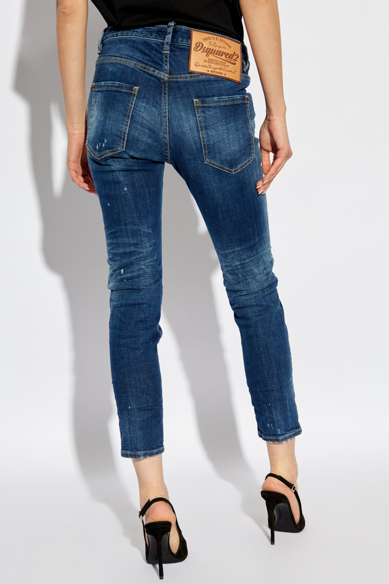 DSQUARED2 DSQUARED2 DISTRESSED SKINNY JEANS