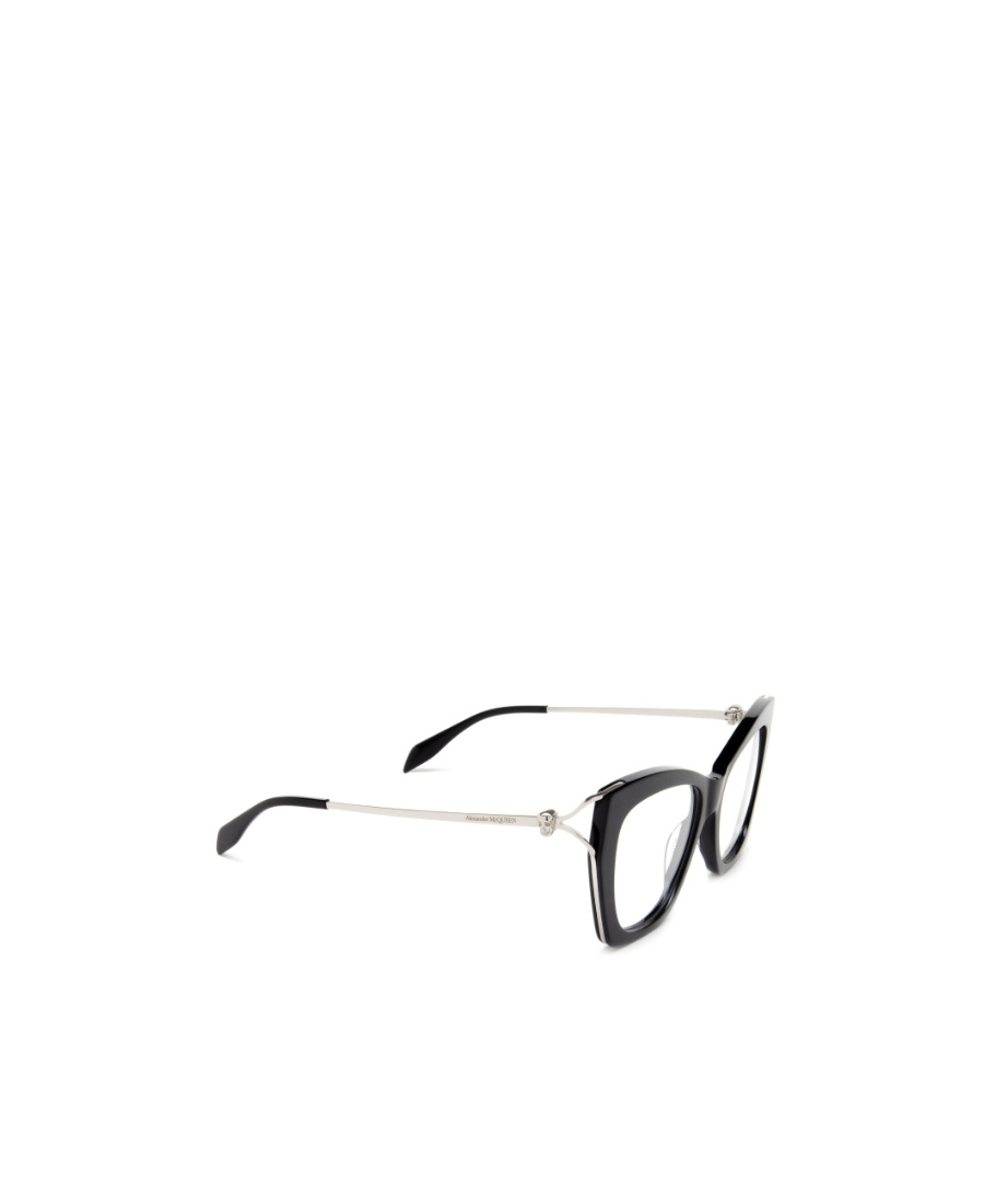Alexander Mcqueen Eyewear Cat-eye Frame Glasses In Black
