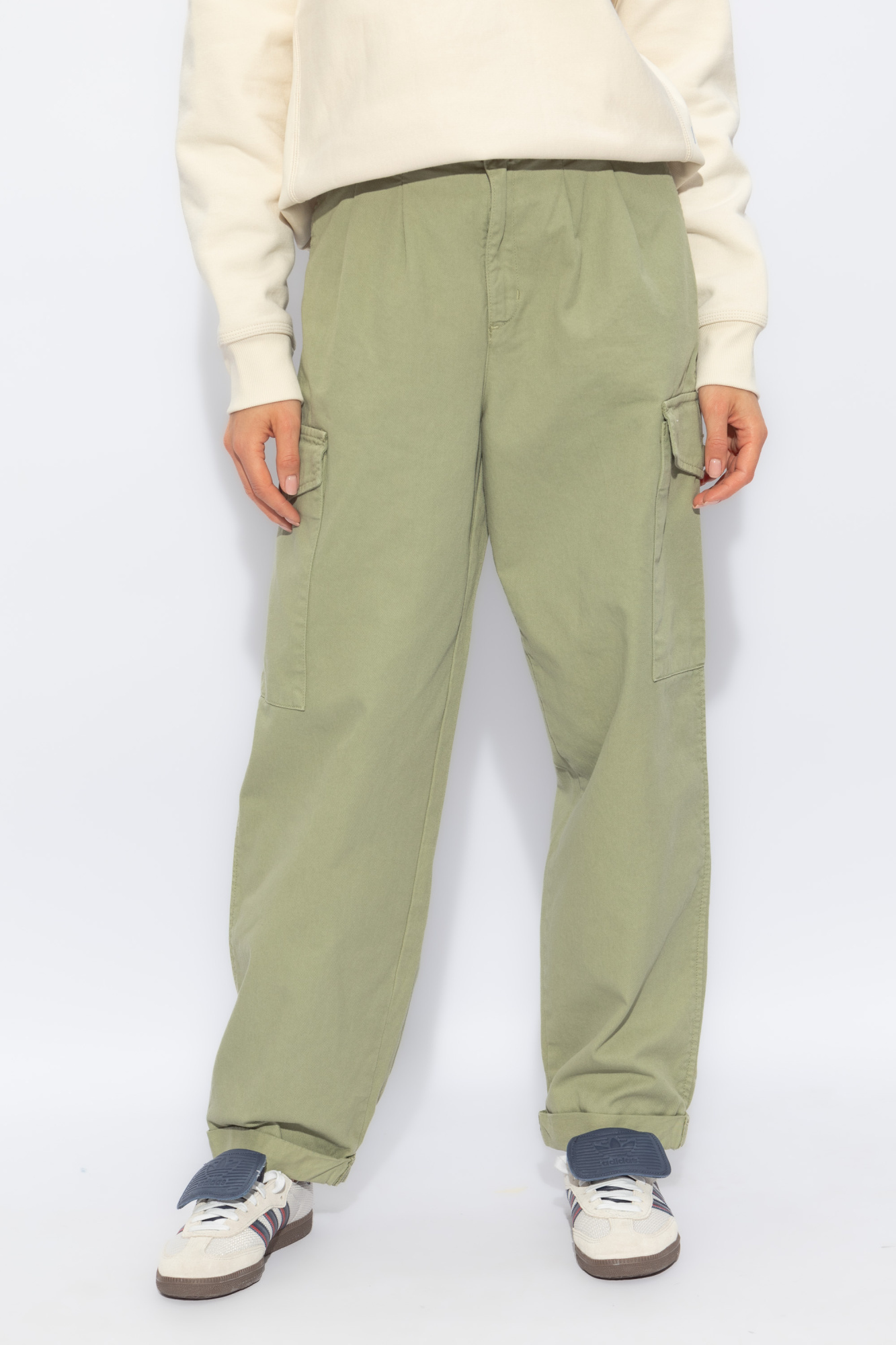 Carhartt Belt Loop Work Casual Pants In Nude