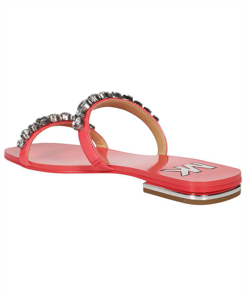 Michael Kors Logo Flat Sandals In Red