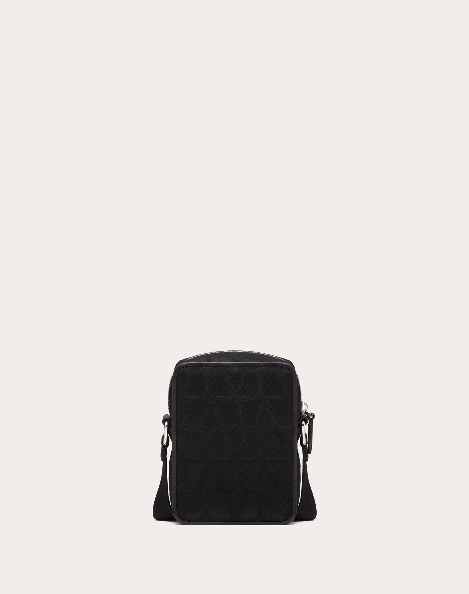 Valentino Garavani Men Toile Iconographe Crossbody Bag In Black