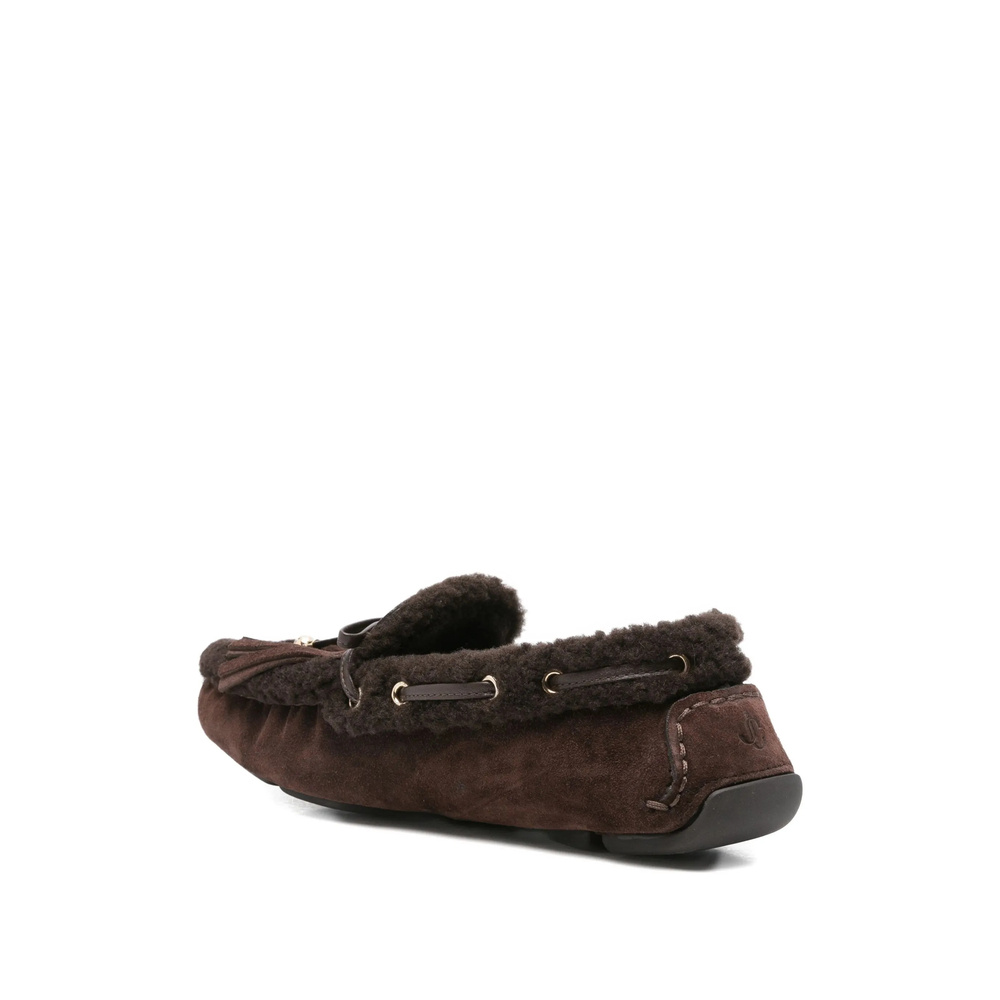 Jimmy Choo Round-toe Flat Casual Shoes In Black